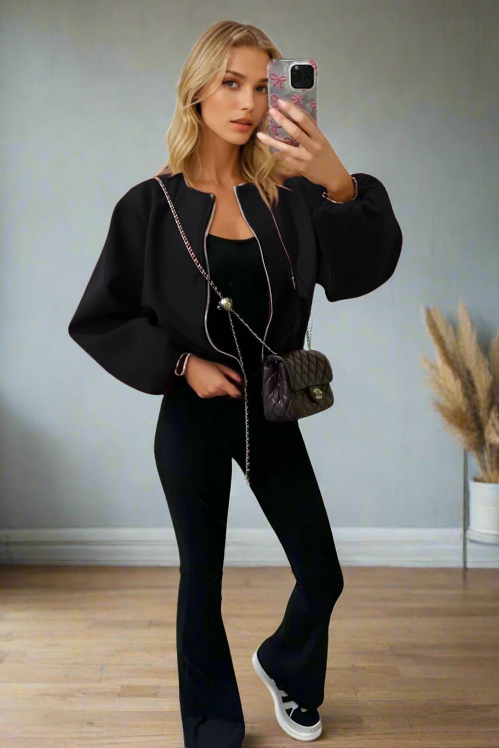 Stylish Zip Up Bomber Jacket - MultiTrends Limited