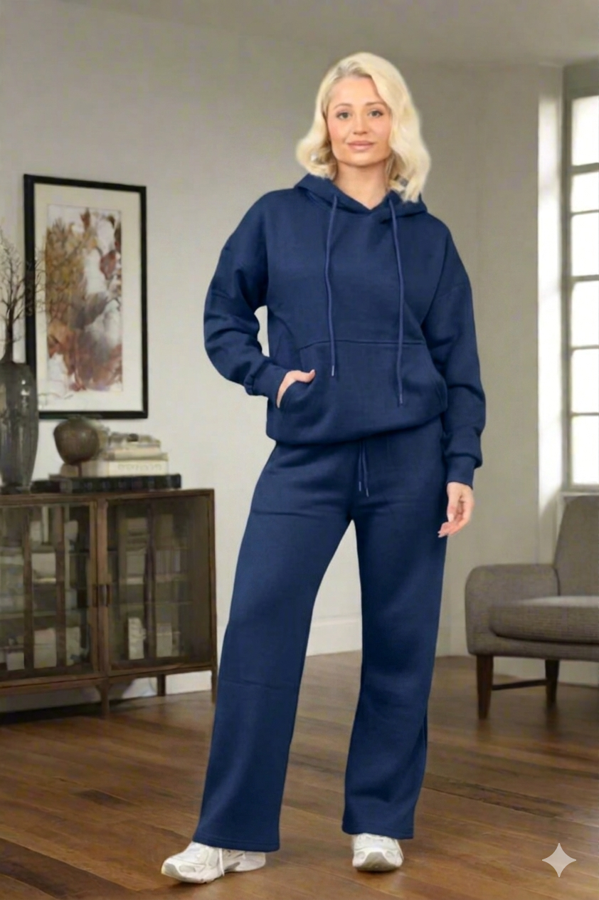 New Over Sized Hood with Flared Wide Leg Joggers