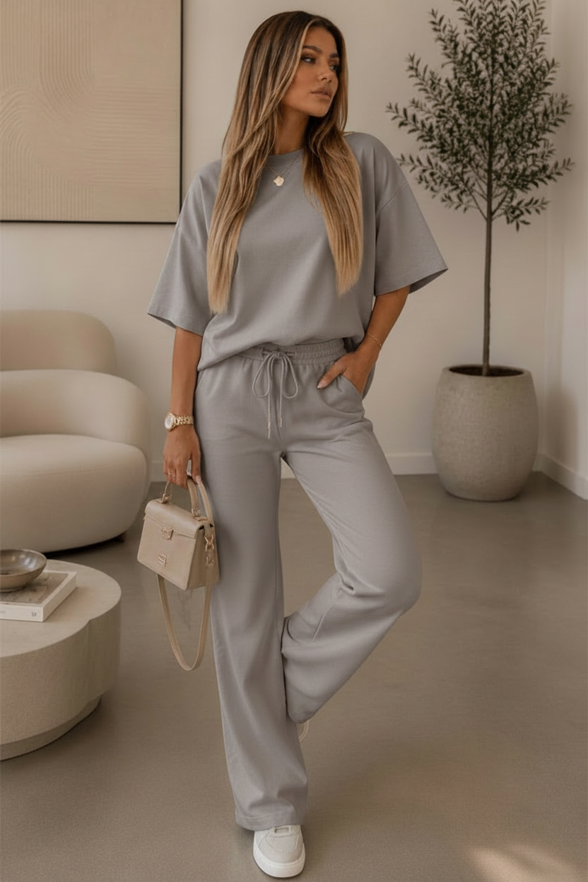 Balloon Sleeves Trousers Sets
