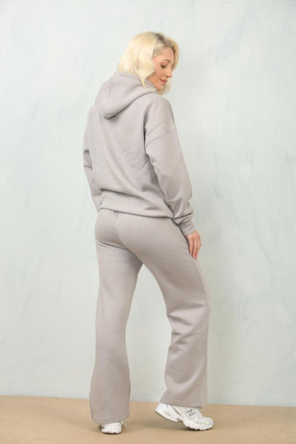 New Over Sized Hood with Flared Wide Leg Joggers