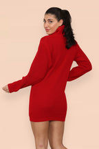 Polo Roll Neck Over Sized Ribbed Knitted Florescent Chunky Sweater Jum