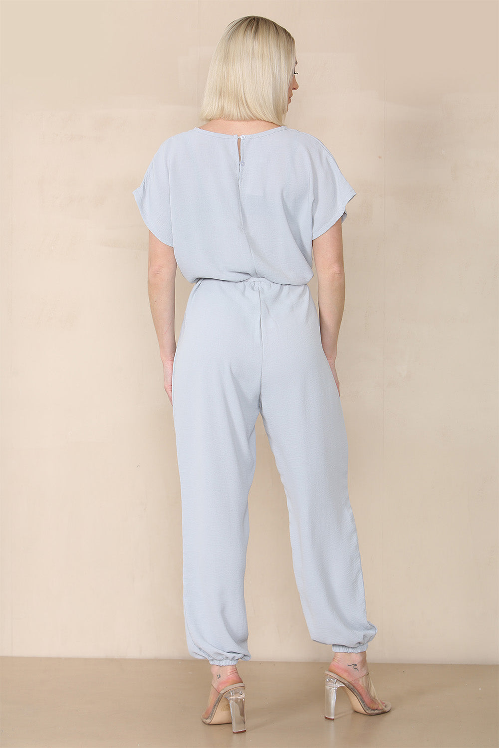 Tie Waist Stylish Harem Jumpsuit
