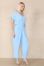 Tie Waist Stylish Harem Jumpsuit