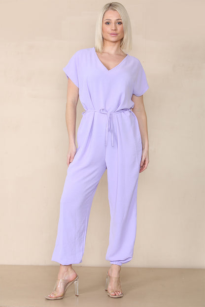 Tie Waist Stylish Harem Jumpsuit