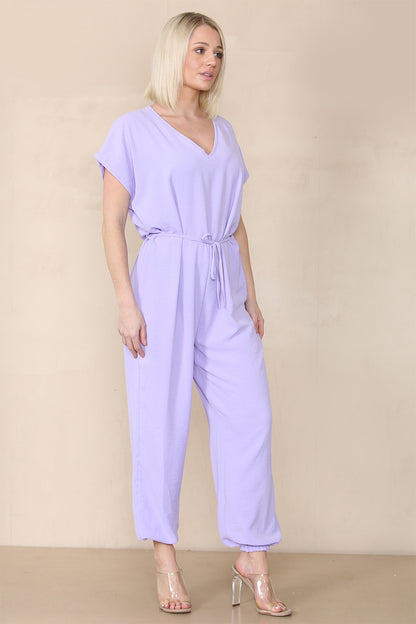 Tie Waist Stylish Harem Jumpsuit