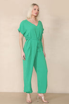 Tie Waist Stylish Harem Jumpsuit