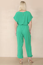 Tie Waist Stylish Harem Jumpsuit