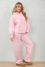 Cross Patched Oversized Hoodie and Joggers Tracksuit - MultiTrends Limited