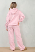 Cross Patched Oversized Hoodie and Joggers Tracksuit - MultiTrends Limited