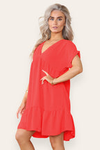 Fancy Style Tiered Smock Dress - Multi Trends