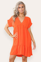 Fancy Style Tiered Smock Dress - Multi Trends