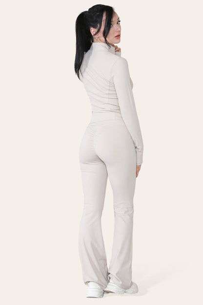 Fitted Active Yoga Lightweight Top Zip Up Workout Jacket - Multi Trends