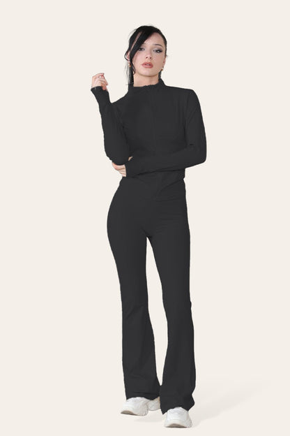 Fitted Active Yoga Lightweight Top Zip Up Workout Jacket - Multi Trends