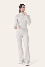 Fitted Active Yoga Lightweight Top Zip Up Workout Jacket - Multi Trends