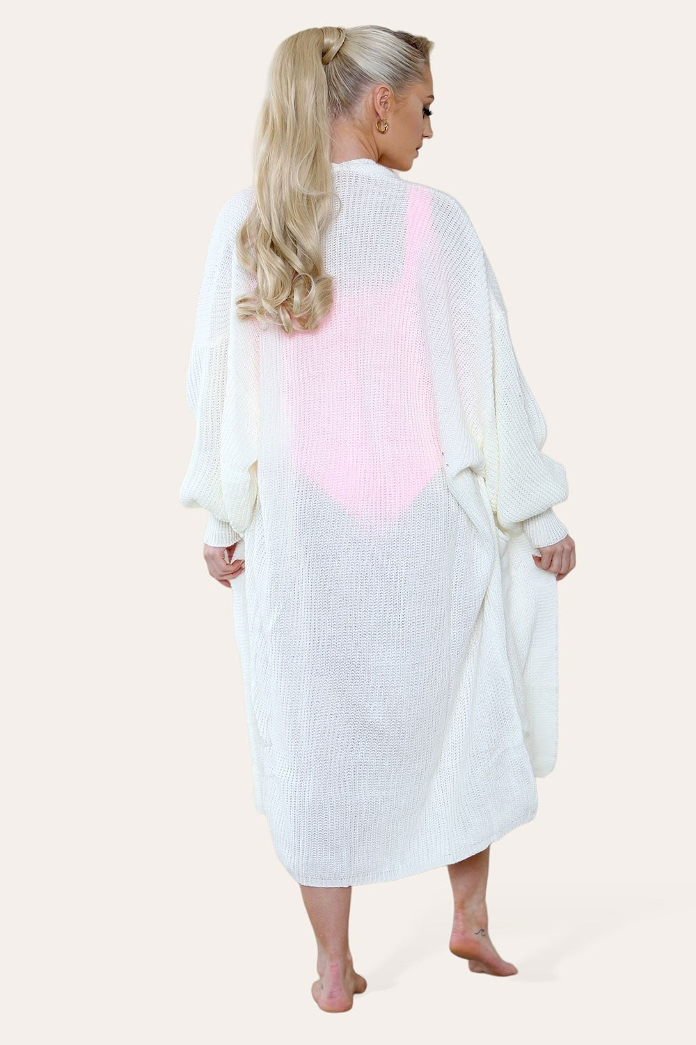 Ladies Balloon Sleeve Cardigan - MultiTrends Limited