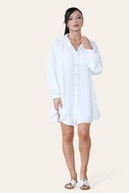 Oversized Long Sleeve Gold Sequin Eye Button Up Shirt - Multi Trends