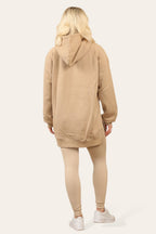 Side Split Front Pocket Over Size Hoodie - MultiTrends Limited