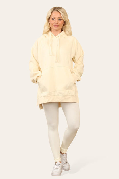 Side Split Front Pocket Over Size Hoodie - MultiTrends Limited