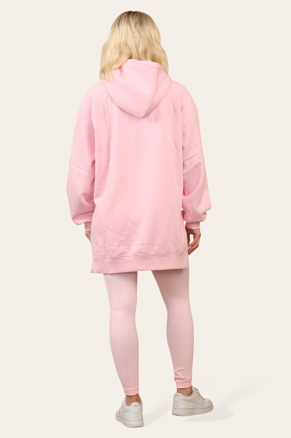 Side Split Front Pocket Over Size Hoodie - MultiTrends Limited