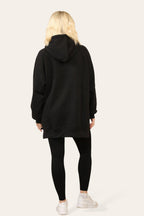 Side Split Front Pocket Over Size Hoodie - MultiTrends Limited