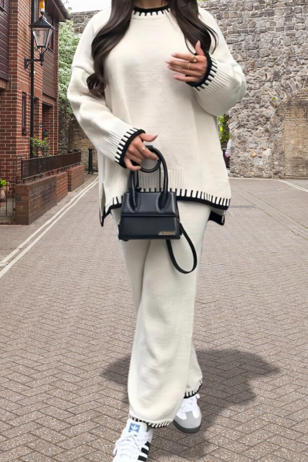 Lounge Knitwear Co Ord Sets Stitched Stylish 2-Piece Knitted