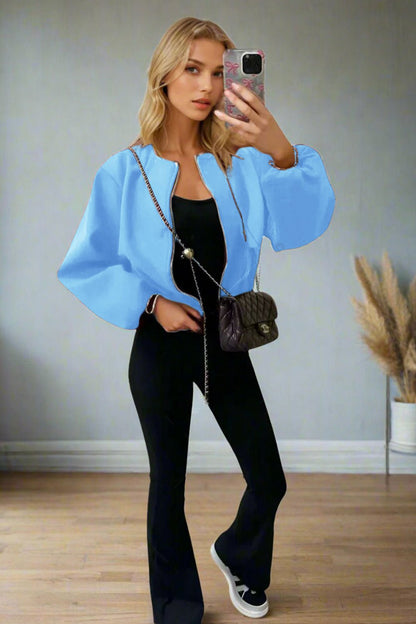 Stylish Zip Up Bomber Jacket - MultiTrends Limited