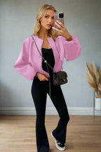 Stylish Zip Up Bomber Jacket - MultiTrends Limited