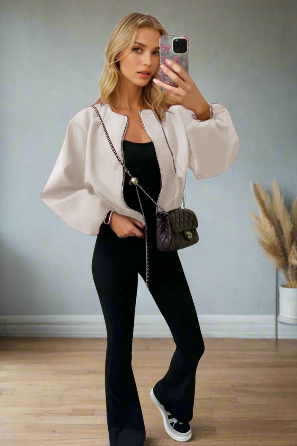 Stylish Zip Up Bomber Jacket - MultiTrends Limited