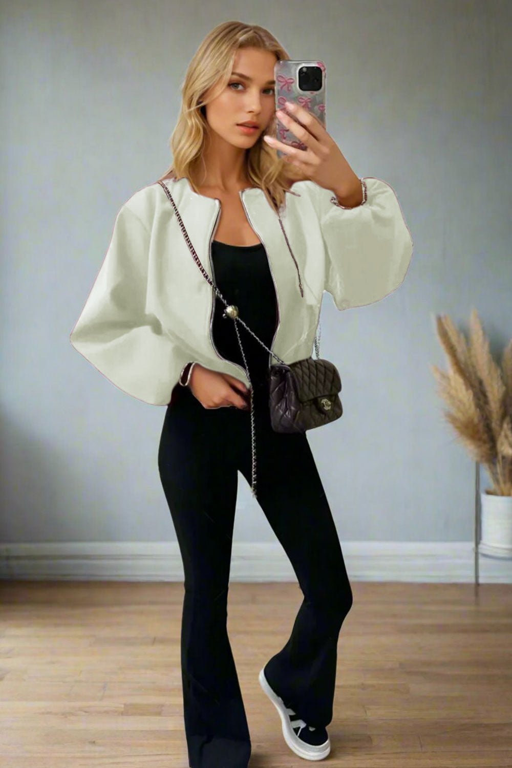 Stylish Zip Up Bomber Jacket - MultiTrends Limited