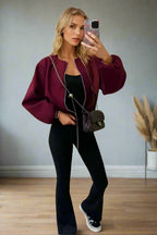 Stylish Zip Up Bomber Jacket - MultiTrends Limited