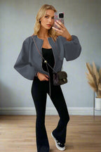 Stylish Zip Up Bomber Jacket - MultiTrends Limited