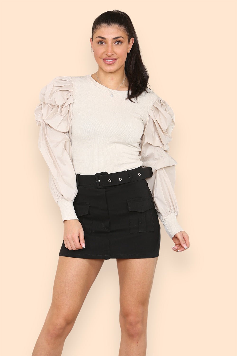 Belted Cargo Skorts - Multi Trends