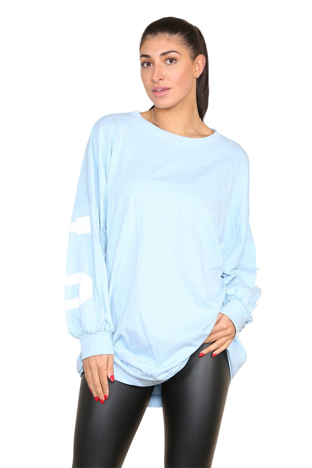 Buffalo Slogan Print Oversized Jumper Dress