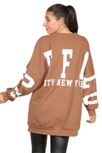 Buffalo Slogan Print Oversized Jumper Dress