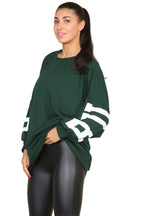 Buffalo Slogan Print Oversized Jumper Dress
