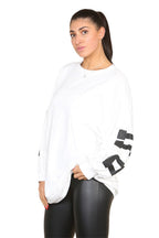 Buffalo Slogan Print Oversized Jumper Dress
