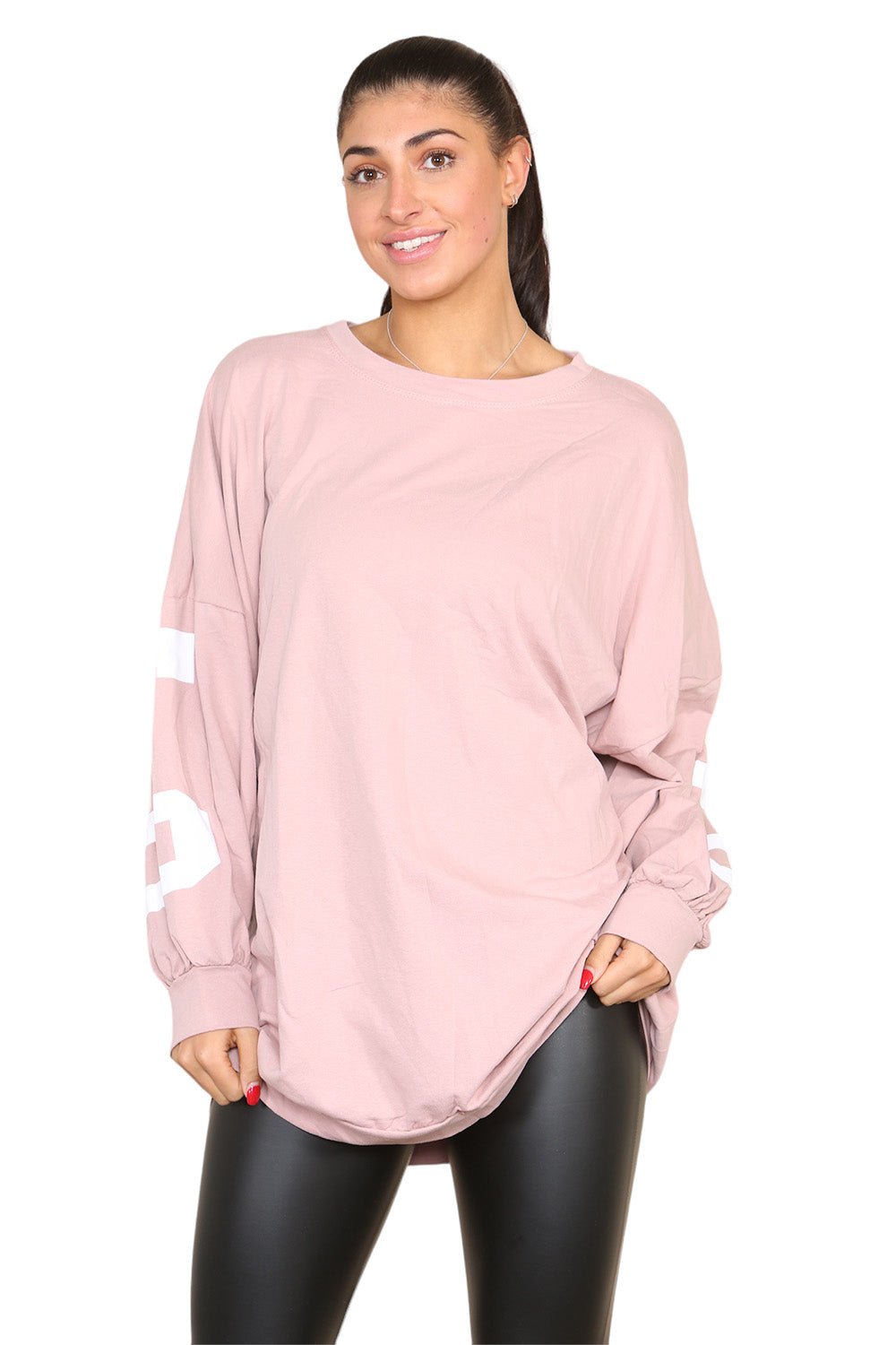 Buffalo Slogan Print Oversized Jumper Dress