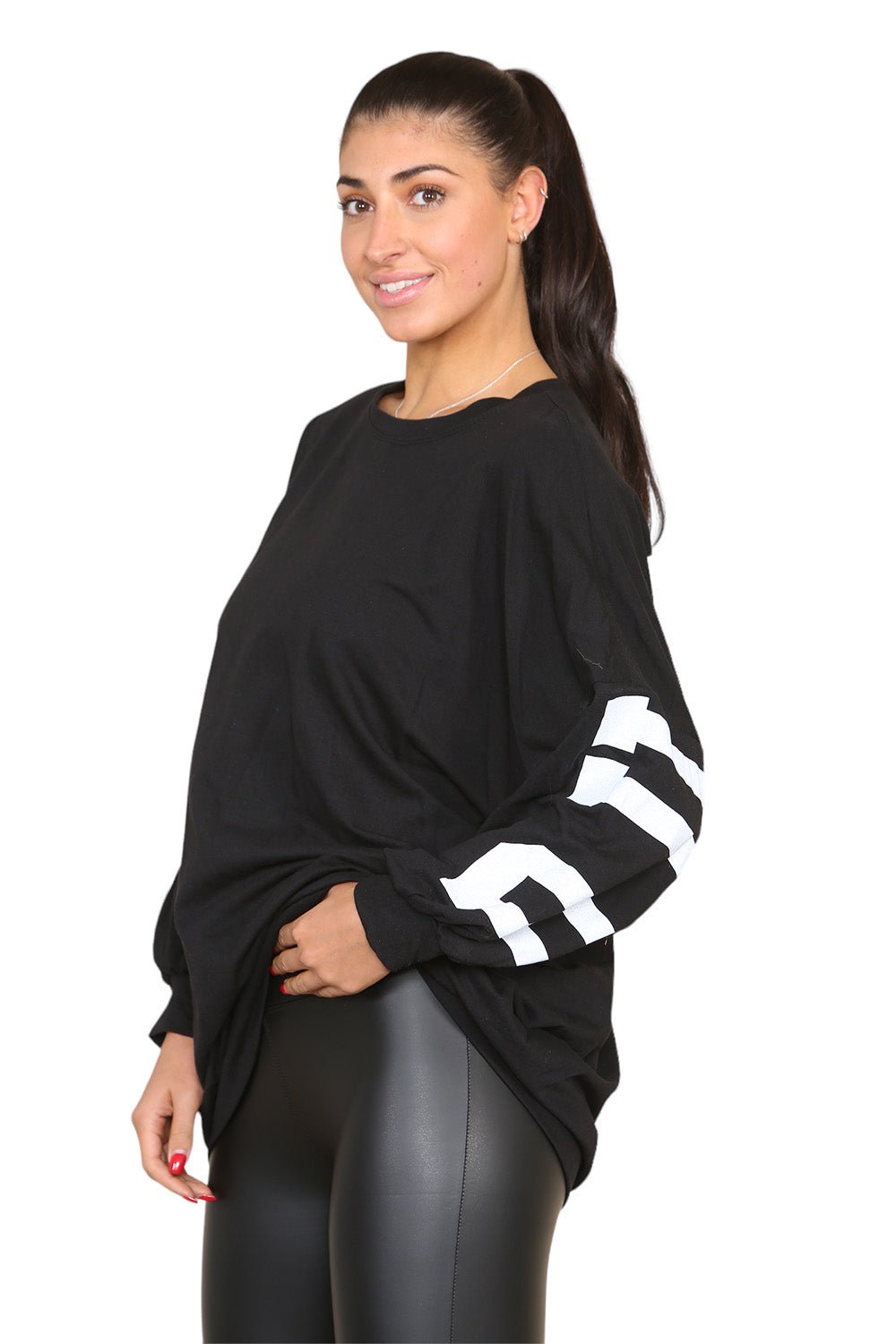 Buffalo Slogan Print Oversized Jumper Dress