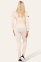 Frilled Sleeves Set Shoulder Golden Button Lounge Wear Suit