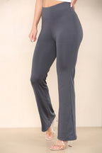 High Waisted Wide Leg Flared Trousers - Multi Trends